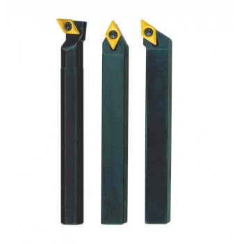 Jeu d'outils de tournage plaquette carbure 3pcs pour tour à métaux Proxxon