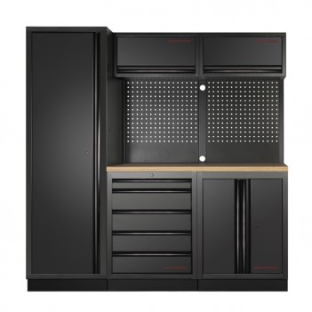 Mobilier d'atelier 3 éléments Mobilio noir 3964A-BLK Kraftwerk