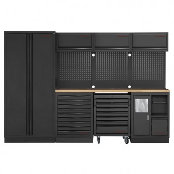 Mobilier d'atelier 4 éléments Mobilio noir 3964D-BLK Kraftwerk