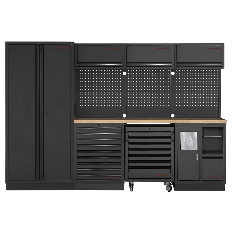 Mobilier d'atelier 4 éléments Mobilio noir 3964D-BLK Kraftwerk