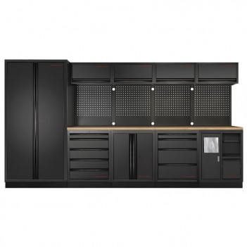 Mobilier d'atelier 5 éléments Mobilio noir 3964H-BLK Kraftwerk