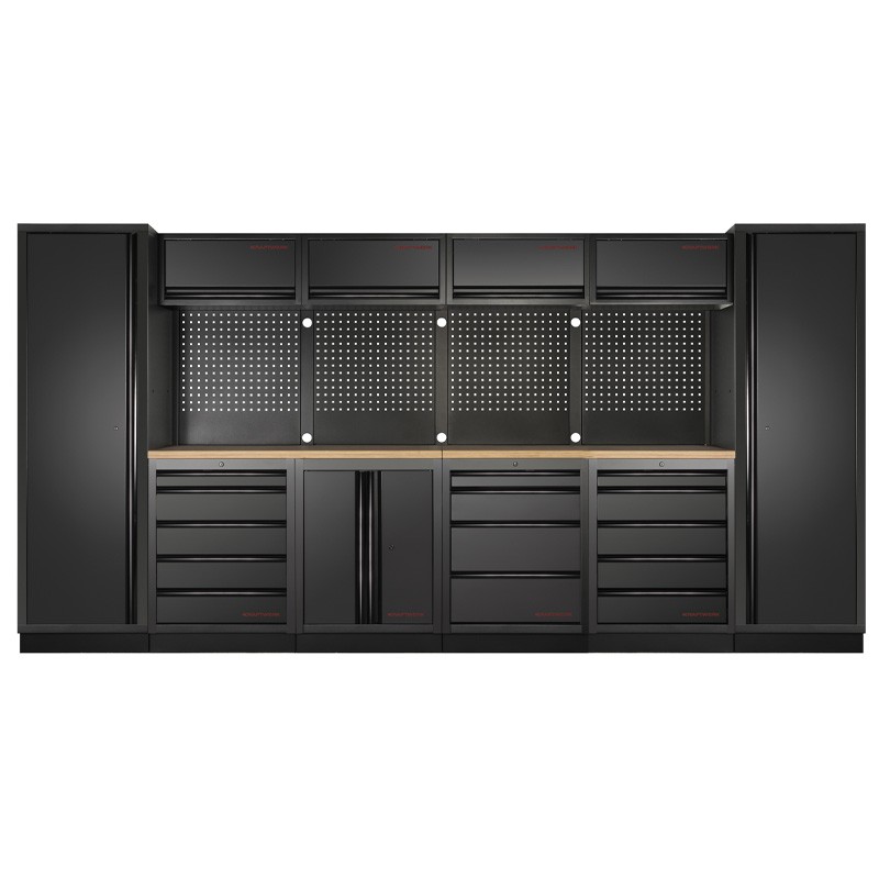 Werkstattmöbel 6-teilig Mobilio schwarz 3964C-BLK Kraftwerk