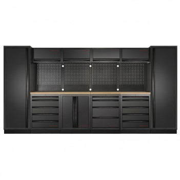 Werkstattmöbel 6-teilig Mobilio schwarz 3964C-BLK Kraftwerk