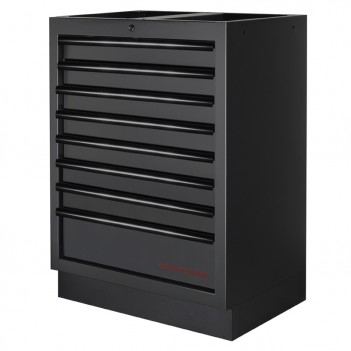 Werkstattmöbel 4-teilig Werkbank Mobilio schwarz 3964K-BLK-004 Kraftwerk