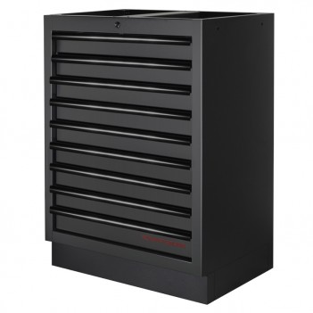 Werkstattmöbel 2 Elemente Werkbank Mobilio schwarz 3964K-BLK-008 Kraftwerk