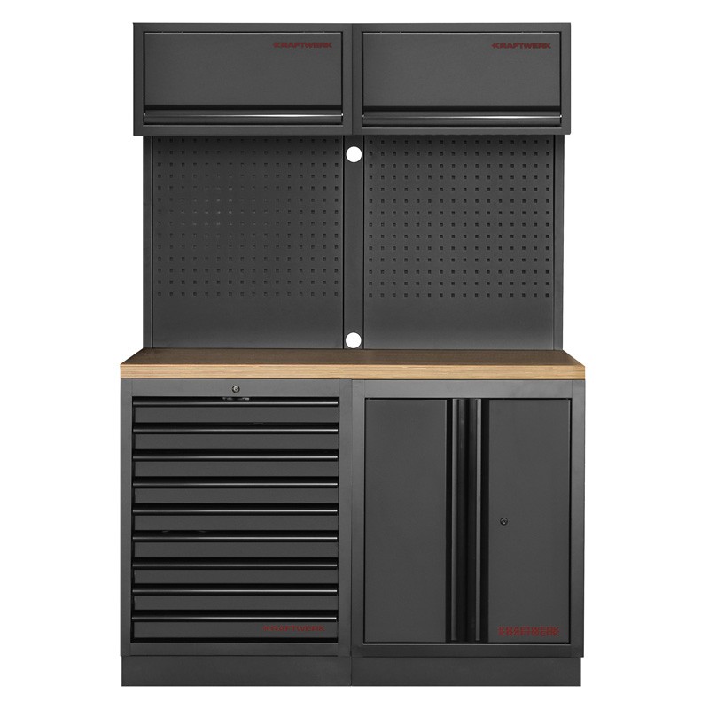 Mobilier d'atelier 2 éléments Mobilio noir 3964K-BLK-010 Kraftwerk