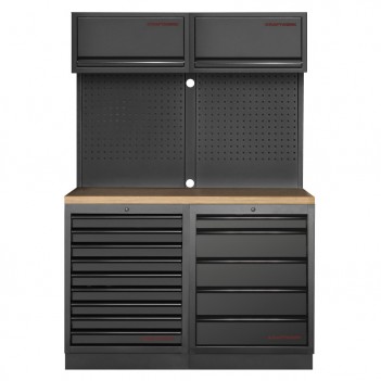 Mobilier d'atelier 2 éléments Mobilio noir 3964K-BLK-009 Kraftwerk