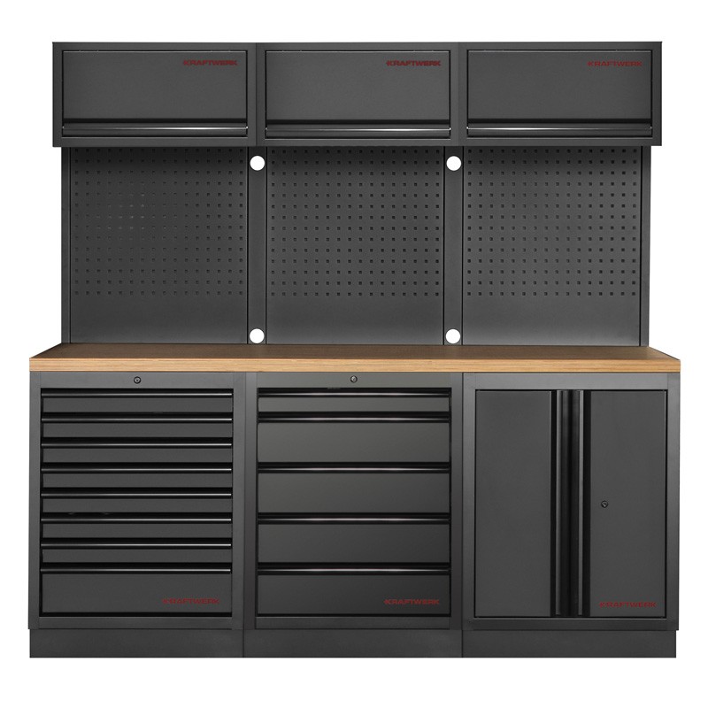 Mobilier d'atelier 3 éléments Mobilio noir 3964K-BLK-005 Kraftwerk