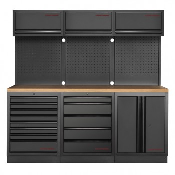 Mobilier d'atelier 3 éléments Mobilio noir 3964K-BLK-005 Kraftwerk