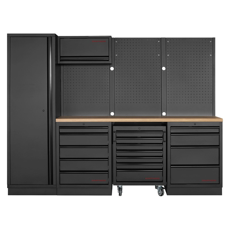 Mobilier d'atelier 4 éléments Mobilio noir 3964K-BLK-016 Kraftwerk