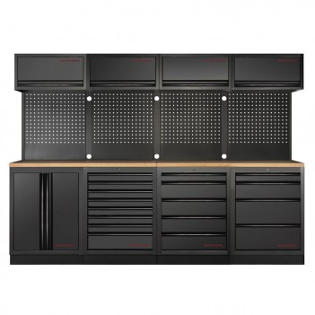 Mobilier d'atelier 4 éléments Mobilio noir 3964K-BLK-020 Kraftwerk