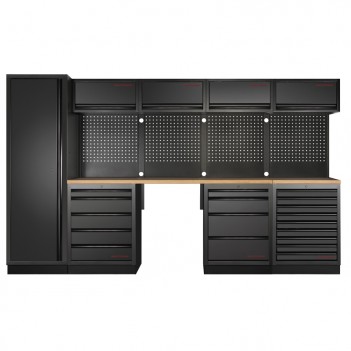 Mobilier d'atelier 5 éléments Mobilio noir 3964K-BLK-015 Kraftwerk