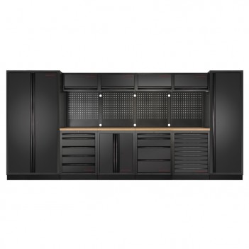 6-teiliges Werkstattmobiliar Mobilio schwarz 3964K-BLK-013 Kraftwerk