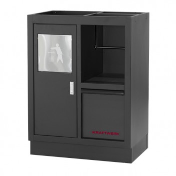 Mobilier d'atelier en angle 8 éléments Mobilio noir 3964E-BLK Kraftwerk