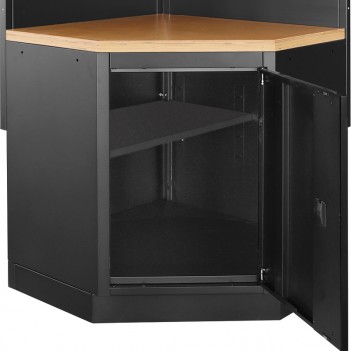 Meuble d‘angle bas Mobilio noir 3964-16-BLK Kraftwerk
