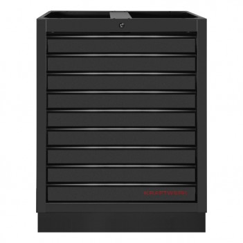 Meuble bas 9 tiroirs Mobilio noir 3964-13-BLK Kraftwerk