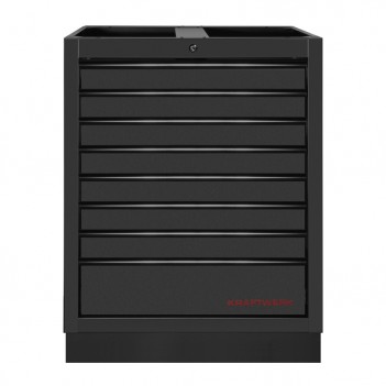 Meuble bas 8 tiroirs Mobilio noir 3964-14-BLK Kraftwerk