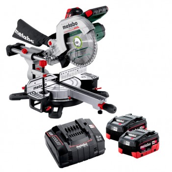 Scie à onglets radiale KGS 18 LTX BL 254 18V + 2 Accus 8Ah LiHD Metabo
