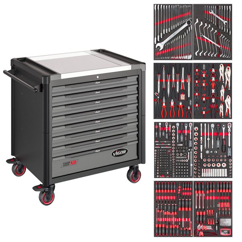 Servante d'atelier XD Extra Profonde 469 outils V4481-XD/469 Vigor
