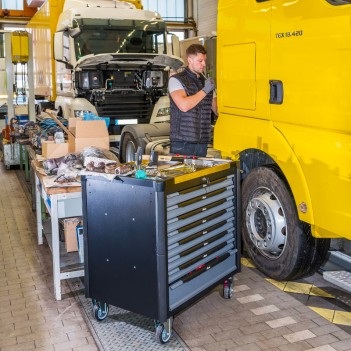 Werkstattwagen XD Extra Tief 469 Werkzeuge V4481-XD/469 Vigor