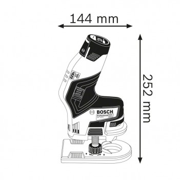 Akku-Kantenfräse GKF 12V-8 Bosch