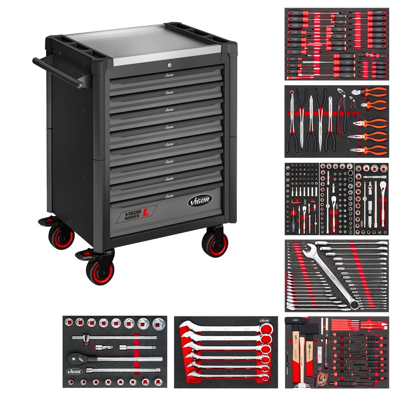 Servante d'atelier L 298 outils pour camion / tracteur V1901-X/NKW Vigor