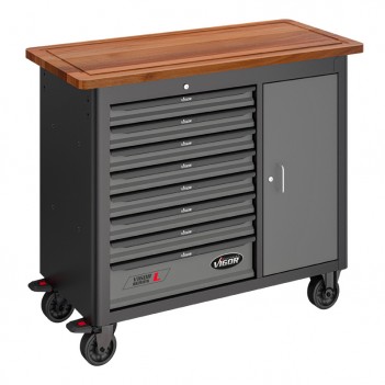 Servante d'atelier L avec porte 298 outils pour camion / tracteur V4813/NKW Vigor