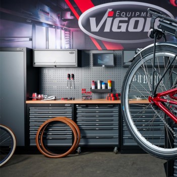 Werkstattmöbel 3 Elemente Tiefe 500 mm V6000-3 Vigor