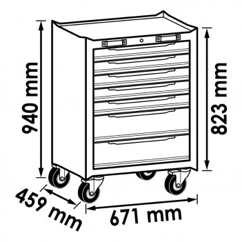 Werkstattwagen L oder XL für Werkstatteinrichtung V6000-019 Vigor