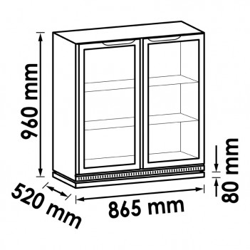 Réfrigérateur intégrable pour agencement d'atelier V6000-056XL Vigor