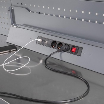 Perforiertes Wandpaneel mit Netzteil V6000 Vigor