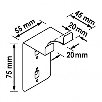 Support de clé dynamométrique L ou XL V6000-055 Vigor