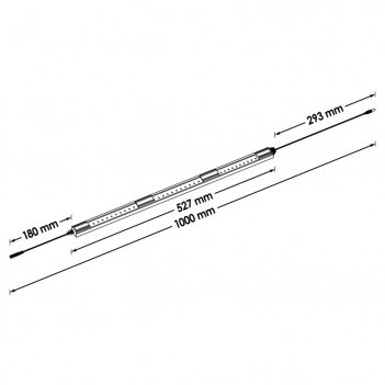 Baguette lumineuse à LED pour agencement d'atelier V7283 Vigor