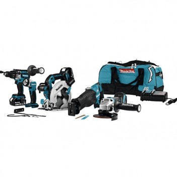 Set mit 4 Maschinen + Lampe 18V DLX5034T Makita