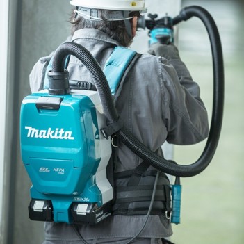 Rückentragbarer Staubsauger 2x18V + 2 Akku DVC261ZX11 Makita