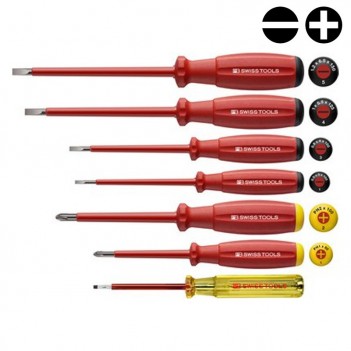 Isolierter Schlitz- / Kreuzschraubendrehersatz PB Swiss Tools PB 58541