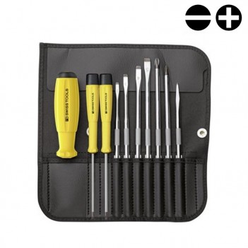 Jeu de tournevis avec lames et manche et étui PB Swiss Tools PB 8215 ESD