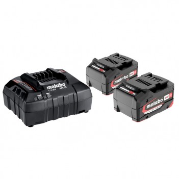Set mit 2 18V - 4,0 Ah Batterien mit ASC Ladegerät Metabo