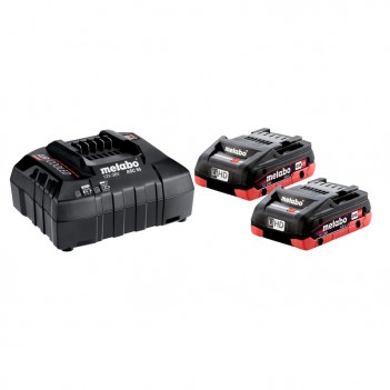 Set mit 2 18V LiHD - 4,0 Ah Batterien mit ASC Ladegerät Metabo
