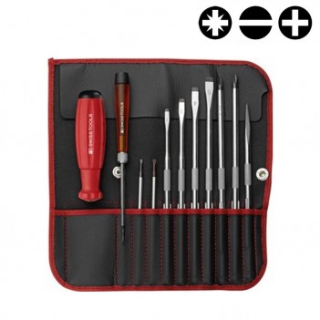 Roter Grundschraubendrehersatz PB Swiss Tools PB 9216.Red