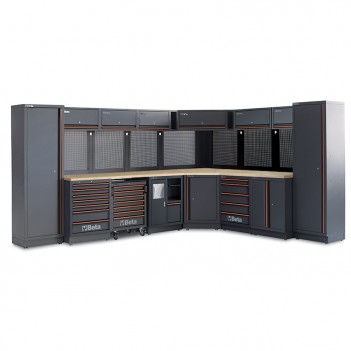 Mobilier d’atelier en angle 8 éléments C45PRO 2.0 D Beta