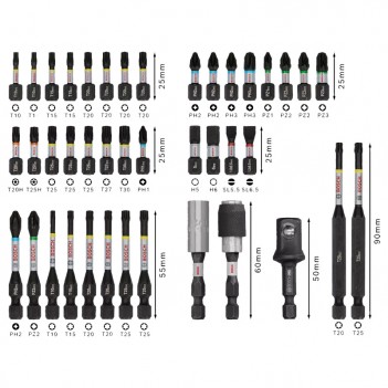 Coffret d’embouts de vissage PRO Impact 41 pcs Bosch