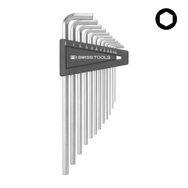 Jeu de clés mâles 6 pans longues PB Swiss Tools PB 214Z.H-12