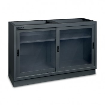 Feststehendes Modul 2 durchsichtige Türen 1360 mm C45PRO 2.0 MAT für Werkstatteinrichtung C45PRO Beta