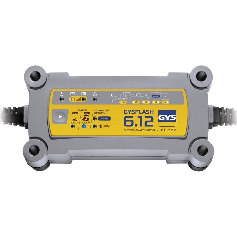 Motorrad- und Autoladegerät 12V/6A Gysflash 6.12 Gys Motorrad- und Autoladegerät 12V/6A Gysflash 6.12 Gys