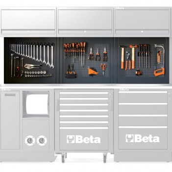 Composition de 85 outils pour panneaux porte-outils perforés 5958U Beta