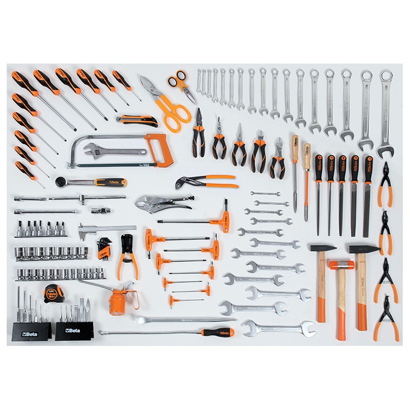 Composition de 133 outils pour panneaux porte-outils perforés 5957 U-P Beta