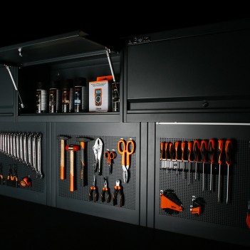 Metallschrank mit 2 Türen und Schubladen RSC50 2.0 A2/3C für Möbel RSC50 Beta