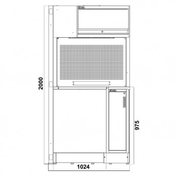 Meuble d'angle complet autoportant RSC50 2.0 NAC Beta