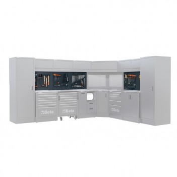 Composition de 133 outils pour panneaux porte-outils perforés 5957 U-P Beta